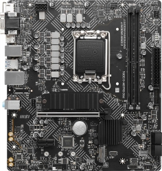 Материнская плата MSI PRO B660M-G DDR4 Soc-1700 Intel B660 2xDDR4 mATX AC`97 8ch(7.1) 2.5Gg+VGA+HDMI+DP