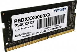 Память DDR4 16Gb 3200MHz Patriot PSD416G320081S Signature RTL PC4-25600 CL22 SO-DIMM 260-pin 1.2В single rank