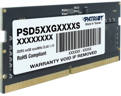 Память DDR5 16Gb 4800MHz Patriot PSD516G480081S RTL PC5-38400 CL40 SO-DIMM 260-pin 1.1В dual rank