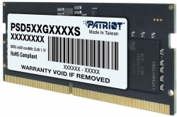 Память DDR5 32Gb 4800MHz Patriot PSD532G48002S RTL PC5-38400 CL40 SO-DIMM 260-pin 1.1В dual rank