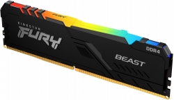 Память DDR4 16Gb 3200MHz Kingston KF432C16BBA/16 Fury Beast Black RGB RTL PC4-25600 CL16 DIMM 288-pin 1.35В single rank
