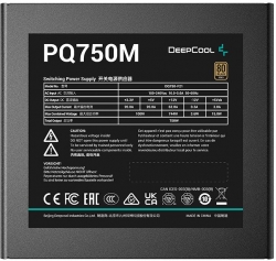 Блок питания Deepcool ATX 750W PQ750M 80+ gold (20+4pin) APFC 140mm fan 4xSATA RTL