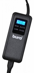 Блок питания Buro BUM-0065A90 автоматический 90W 12V-20V 11-connectors 5A 1xUSB 2.1A от бытовой электросети LСD индикатор