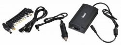 Блок питания Buro BUM-0031T65 ручной 65W 12V-24V 11-connectors 3.2A 1xUSB 0.6A от бытовой электросети/от прикуривателя