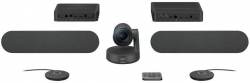 Камера Web Logitech Rally Plus черный (3840x2160) USB2.0 с микрофоном
