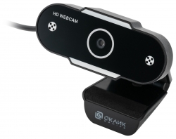Камера Web Оклик OK-C012HD черный 1Mpix (1280x720) USB2.0 с микрофоном