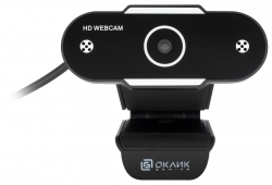 Камера Web Оклик OK-C012HD черный 1Mpix (1280x720) USB2.0 с микрофоном