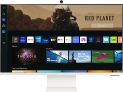 Монитор Samsung 32 M8 LS32BM801UIXCI белый VA LED 16:9 HDMI M/M TV матовая HAS 400cd 178гр/178гр 3840x2160 Ultra HD USB 6.7кг
