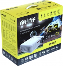 Проектор Hiper Cinema C3 White LCD 10000Lm (1280x800) 3000:1 ресурс лампы:50000часов 2xUSB typeA 2xHDMI 3.1кг