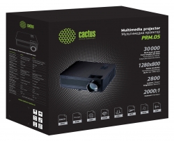 Проектор Cactus CS-PRM.05WT.WXGA-A LCD 2800Lm (1280x800) 2000:1 ресурс лампы:30000часов 2xUSB typeA 2xHDMI 4.2кг