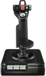 Джойстик Logitech G Saitek X52 Pro Flight Control System черный USB виброотдача