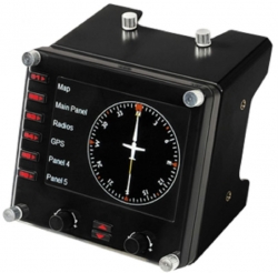 Панель радиоприборов Logitech G Saitek Pro Flight Instrument Panel черный USB виброотдача