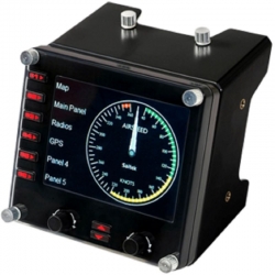Панель радиоприборов Logitech G Saitek Pro Flight Instrument Panel черный USB виброотдача