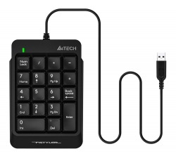 Числовой блок A4Tech Fstyler FK13P черный USB slim для ноутбука