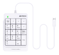 Числовой блок A4Tech Fstyler FK13P белый USB slim для ноутбука