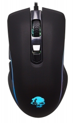 Мышь Оклик 708G MYSTERY черный оптическая (3200dpi) USB (7but)