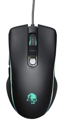 Мышь Оклик 708G MYSTERY черный оптическая (3200dpi) USB (7but)