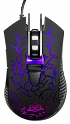 Мышь Оклик 719G UNDERWORLD черный оптическая (3600dpi) USB (6but)