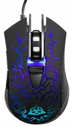Мышь Оклик 719G UNDERWORLD черный оптическая (3600dpi) USB (6but)