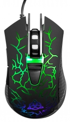 Мышь Оклик 719G UNDERWORLD черный оптическая (3600dpi) USB (6but)