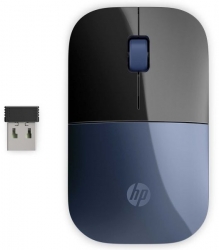 Мышь HP Lumierre Z3700 синий/черный оптическая (1200dpi) silent беспроводная USB2.0 для ноутбука (2but)