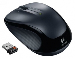 Мышь Logitech M325 темно-серый/черный оптическая (1000dpi) беспроводная USB1.1 для ноутбука (2but)