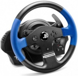 Руль ThrustMaster T150 RS EU VERSION 14кноп. (с педалями) черный/синий