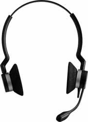 Наушники с микрофоном Jabra BIZ 2300 Duo черный 1.2м накладные USB оголовье (2399-823-109)