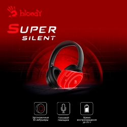 Наушники с микрофоном A4Tech Bloody M320 черный BT оголовье (M320 BLACK)
