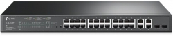Коммутатор TP-Link TL-SL2428P 24x100Mb 4G 24PoE+ 250W управляемый