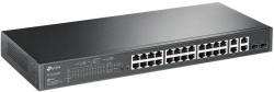Коммутатор TP-Link TL-SL2428P 24x100Mb 4G 24PoE+ 250W управляемый