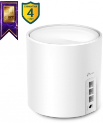 Бесшовный Mesh роутер TP-Link Deco X50(1-Pack) AX3000 10/100/1000BASE-TX белый (упак.:1шт)
