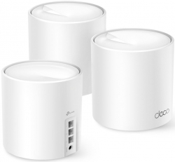 Бесшовный Mesh роутер TP-Link Deco X50(3-Pack) AX3000 10/100/1000BASE-TX белый (упак.:3шт)