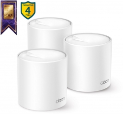 Бесшовный Mesh роутер TP-Link Deco X50(3-Pack) AX3000 10/100/1000BASE-TX белый (упак.:3шт)