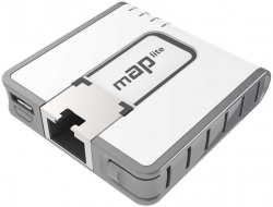 Точка доступа MikroTik mAP lite (RBMAPL-2ND) N300 10/100BASE-TX белый