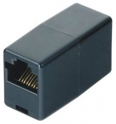 Адаптер Hama H-44890 черный RJ-45 (f)-RJ-45 (f)