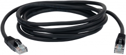 Патч-корд Buro UTP 4 пары cat5E CCA molded 2м черный RJ-45 (m)-RJ-45 (m)