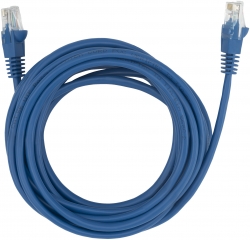 Патч-корд Buro UTP 4 пары cat5E CCA molded 5м голубой RJ-45 (m)-RJ-45 (m)