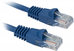 Патч-корд Buro UTP 4 пары cat5E CCA molded 5м голубой RJ-45 (m)-RJ-45 (m)