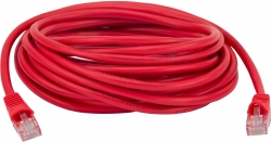 Патч-корд Buro UTP 4 пары cat5E CCA molded 5м красный RJ-45 (m)-RJ-45 (m)