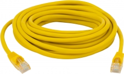Патч-корд Buro UTP 4 пары cat5E CCA molded 5м желтый RJ-45 (m)-RJ-45 (m)