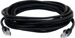 Патч-корд Buro UTP 4 пары cat5E CCA molded 5м черный RJ-45 (m)-RJ-45 (m)