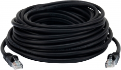 Патч-корд Buro UTP 4 пары cat5E CCA molded 10м черный RJ-45 (m)-RJ-45 (m)
