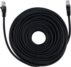 Патч-корд Buro UTP 4 пары cat5E CCA molded 30м черный RJ-45 (m)-RJ-45 (m)