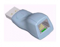 Адаптер DS9490R синий RJ-11 (m)-USB (m)