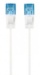 Патч-корд Hama Slim-Flexible UTP 4 пары cat6 1.5м белый RJ-45 (m)-RJ-45 (m)
