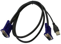 Кабель D-Link DKVM-CU/B1A 1.8м черный