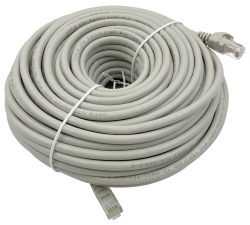 Патч-корд Buro UTP 4 пары cat6 CCA molded 30м серый RJ-45 (m)-RJ-45 (m)