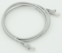 Патч-корд UTP cat5E molded 1.5м серый RJ-45 (m)-RJ-45 (m)