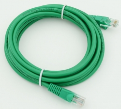 Патч-корд cat5E molded 3м зеленый RJ-45 (m)-RJ-45 (m)